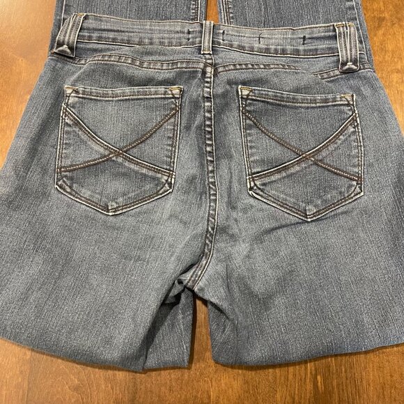 NYDJ Marilyn Straight Jeans Women's Size 6 Embroidered Back Pockets Mid Rise - Picture 4 of 11